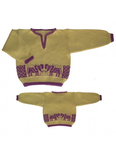 Elephant Baby Sweater